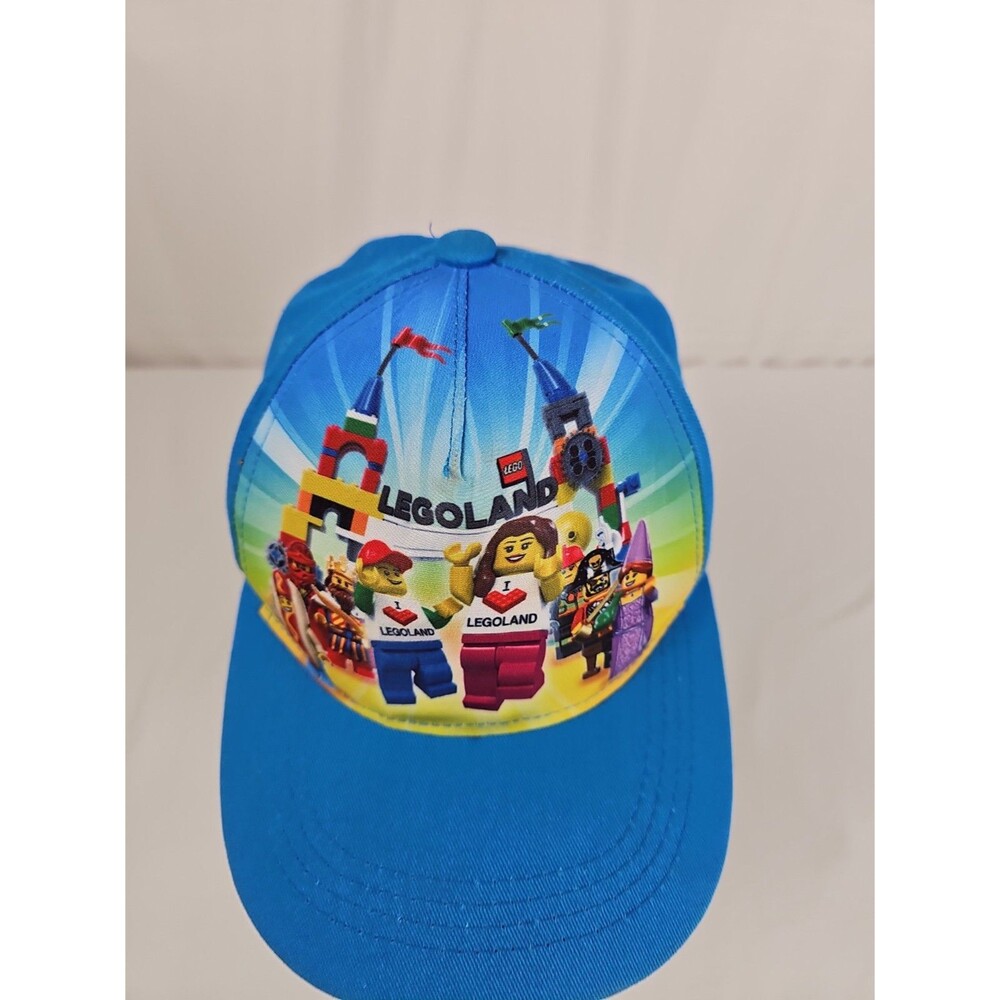LEGOLAND LEGO Youth Hat 50/52 Blue Minifigure Theme Park Baseball Cap